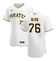 Pittsburgh Pirates 76 Jared Oliva Men Nike White Home 2020 Authentic Player MLB Jersey Pittsburgh Pirates 76 Jared Oliva Men Nike White Home 2020 Authentic Player MLB Jersey