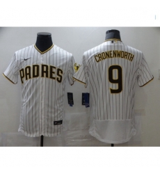Men Nike San Diego Padres 9 Jake Cronenworth White Brown 2021 Road Player Jersey Men Nike San Diego Padres 9 Jake Cronenworth White Brown 2021 Road Player Jersey