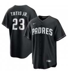 Men San Diego Padres 23 Fernando Tatis Jr  Black Stitched Baseball Jersey