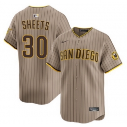 Men San Diego Padres  30 Gavin Sheets Tan 2026 Alternate Limited Stitched Baseball Jersey