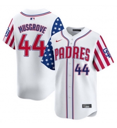 Men San Diego Padres 44 Joe Musgrove White 2025 Independence Day Vapor Premier Limited Stitched Baseball Jersey