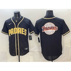 Men San Diego Padres Team Big Logo 2026 Fashion Replica Black Out Stitched Baseball Jerseys