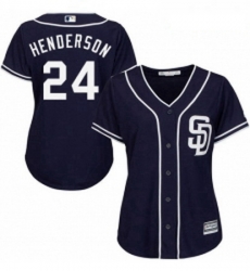 Womens Majestic San Diego Padres 24 Rickey Henderson Replica Navy Blue Alternate 1 Cool Base MLB Jersey Womens Majestic San Diego Padres 24 Rickey Henderson Replica Navy Blue Alternate 1 Cool Base MLB Jersey