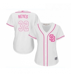 Womens San Diego Padres 32 Franmil Reyes Replica White Fashion Cool Base Baseball Jersey Womens San Diego Padres 32 Franmil Reyes Replica White Fashion Cool Base Baseball Jersey