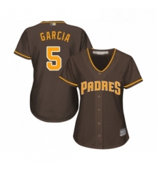 Womens San Diego Padres 5 Greg Garcia Replica Brown Alternate Cool Base Baseball Jersey Womens San Diego Padres 5 Greg Garcia Replica Brown Alternate Cool Base Baseball Jersey