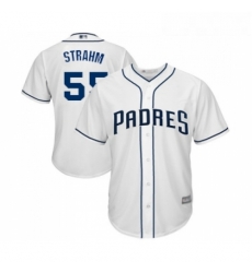 Youth San Diego Padres 55 Matt Strahm Replica White Home Cool Base Baseball Jersey Youth San Diego Padres 55 Matt Strahm Replica White Home Cool Base Baseball Jersey