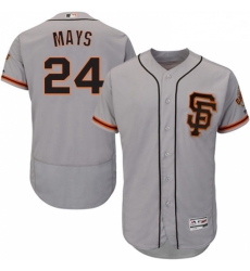 Mens Majestic San Francisco Giants 24 Willie Mays Grey Alternate Flex Base Authentic Collection MLB Jersey Mens Majestic San Francisco Giants 24 Willie Mays Grey Alternate Flex Base Authentic Collection MLB Jersey