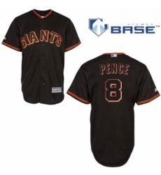 Mens Majestic San Francisco Giants 8 Hunter Pence Authentic Black New Cool Base MLB Jersey Mens Majestic San Francisco Giants 8 Hunter Pence Authentic Black New Cool Base MLB Jersey