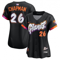 Women San Francisco Giants ACTIVE PLAYER Custom Anthracite 2025 City Connect Limited Stitched Baseball Jersey