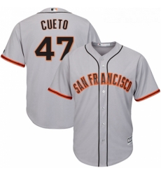 Youth Majestic San Francisco Giants 47 Johnny Cueto Authentic Grey Road Cool Base MLB Jersey Youth Majestic San Francisco Giants 47 Johnny Cueto Authentic Grey Road Cool Base MLB Jersey