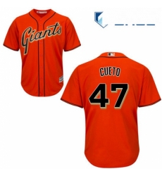 Youth Majestic San Francisco Giants 47 Johnny Cueto Authentic Orange Alternate Cool Base MLB Jersey Youth Majestic San Francisco Giants 47 Johnny Cueto Authentic Orange Alternate Cool Base MLB Jersey