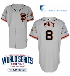 Youth Majestic San Francisco Giants 8 Hunter Pence Replica Grey Road 2 Cool Base w2014 World Series Patch MLB Jersey Youth Majestic San Francisco Giants 8 Hunter Pence Replica Grey Road 2 Cool Base w2014 World Series Patch MLB Jersey