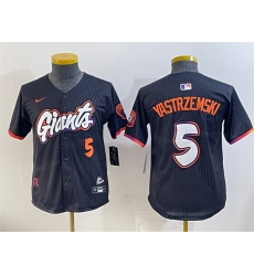 Youth San Francisco Giants 5 Mike Yastrzemski Anthracite 2025 City Connect Limited Stitched Baseball Jersey