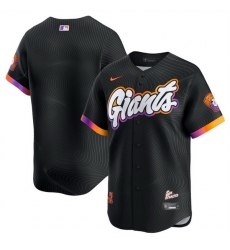 Youth San Francisco Giants Blank Anthracite 2025 City Connect Limited Stitched Baseball Jersey