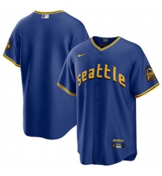 Men Seattle Mariners Active Player Custom Royal 2023 City Connect Cool Base Stitched Baseball Jersey Men Seattle Mariners Active Player Custom Royal 2023 City Connect Cool Base Stitched Baseball Jersey
