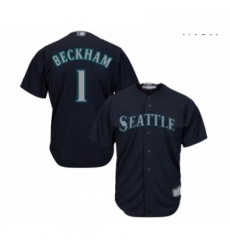 Mens Seattle Mariners 1 Tim Beckham Replica Navy Blue Alternate 2 Cool Base Baseball Jersey Mens Seattle Mariners 1 Tim Beckham Replica Navy Blue Alternate 2 Cool Base Baseball Jersey