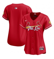 Women St Louis Cardinals Blank Red 2024 City Connect Limited Stitched Baseball Jersey Women St Louis Cardinals Blank Red 2024 City Connect Limited Stitched Baseball Jersey