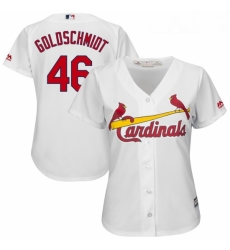 Womens St Louis Cardinals 46 Paul Goldschmidt Majestic White Home Official Cool Base Player Jersey Womens St Louis Cardinals 46 Paul Goldschmidt Majestic White Home Official Cool Base Player Jersey
