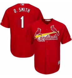 Youth Majestic St Louis Cardinals 1 Ozzie Smith Replica Red Alternate Cool Base MLB Jersey Youth Majestic St Louis Cardinals 1 Ozzie Smith Replica Red Alternate Cool Base MLB Jersey