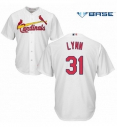 Youth Majestic St Louis Cardinals 31 Lance Lynn Replica White Home Cool Base MLB Jersey Youth Majestic St Louis Cardinals 31 Lance Lynn Replica White Home Cool Base MLB Jersey
