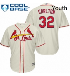 Youth Majestic St Louis Cardinals 32 Steve Carlton Replica Cream Alternate Cool Base MLB Jersey Youth Majestic St Louis Cardinals 32 Steve Carlton Replica Cream Alternate Cool Base MLB Jersey
