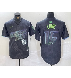 Men Tampa Bay Rays 15 Josh Lowe Charcoal 2024 City Connect Limited Stitched jerseys 2 Men Tampa Bay Rays 15 Josh Lowe Charcoal 2024 City Connect Limited Stitched jerseys 2