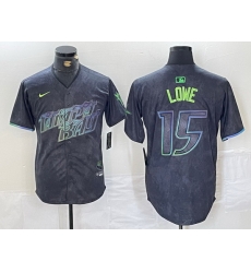 Men Tampa Bay Rays 15 Josh Lowe Charcoal 2024 City Connect Limited Stitched jerseys 4 Men Tampa Bay Rays 15 Josh Lowe Charcoal 2024 City Connect Limited Stitched jerseys 4