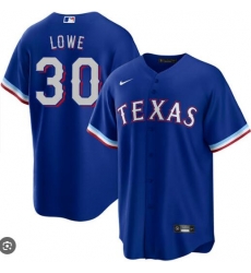 Men Texas Rangers 30 Nathaniel Lowe Blue Cool Base Stitched Baseball Jersey Men Texas Rangers 30 Nathaniel Lowe Blue Cool Base Stitched Baseball Jersey