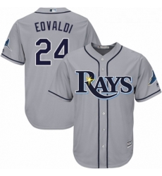 Youth Majestic Tampa Bay Rays 24 Nathan Eovaldi Authentic Grey Road Cool Base MLB Jersey Youth Majestic Tampa Bay Rays 24 Nathan Eovaldi Authentic Grey Road Cool Base MLB Jersey