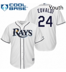 Youth Majestic Tampa Bay Rays 24 Nathan Eovaldi Authentic White Home Cool Base MLB Jersey Youth Majestic Tampa Bay Rays 24 Nathan Eovaldi Authentic White Home Cool Base MLB Jersey