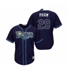 Youth Tampa Bay Rays 29 Tommy Pham Replica Navy Blue Alternate Cool Base Baseball Jersey Youth Tampa Bay Rays 29 Tommy Pham Replica Navy Blue Alternate Cool Base Baseball Jersey