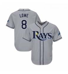 Youth Tampa Bay Rays 8 Brandon Lowe Replica Grey Road Cool Base Baseball Jersey Youth Tampa Bay Rays 8 Brandon Lowe Replica Grey Road Cool Base Baseball Jersey