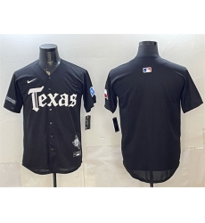 Men Texas Rangers Blank Black Gothic Mexico 2025 Vapor Premier Limited Stitched Baseball Jersey Men Texas Rangers Blank Black Gothic Mexico 2025 Vapor Premier Limited Stitched Baseball Jersey