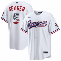 Men's Texas Rangers Corey Seager #5 Fourth of July 2026 Stitched MLB jerseys