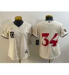 Women Texas Rangers 34 Nolan Ryan Cream 2023 City Connect Stitched Baseball Jersey Women Texas Rangers 34 Nolan Ryan Cream 2023 City Connect Stitched Baseball Jersey