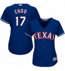 Womens Majestic Texas Rangers 17 Shin Soo Choo Authentic Royal Blue Alternate 2 Cool Base MLB Jersey Womens Majestic Texas Rangers 17 Shin Soo Choo Authentic Royal Blue Alternate 2 Cool Base MLB Jersey