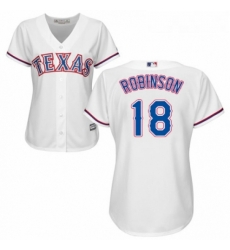 Womens Majestic Texas Rangers 18 Drew Robinson Replica White Home Cool Base MLB Jersey Womens Majestic Texas Rangers 18 Drew Robinson Replica White Home Cool Base MLB Jersey