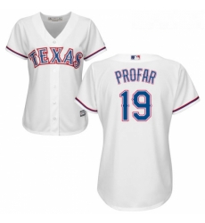Womens Majestic Texas Rangers 19 Jurickson Profar Authentic White Home Cool Base MLB Jersey Womens Majestic Texas Rangers 19 Jurickson Profar Authentic White Home Cool Base MLB Jersey