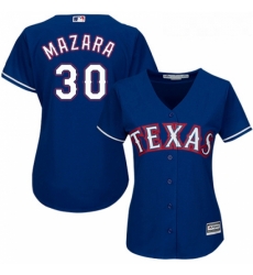 Womens Majestic Texas Rangers 30 Nomar Mazara Authentic Royal Blue Alternate 2 Cool Base MLB Jersey Womens Majestic Texas Rangers 30 Nomar Mazara Authentic Royal Blue Alternate 2 Cool Base MLB Jersey
