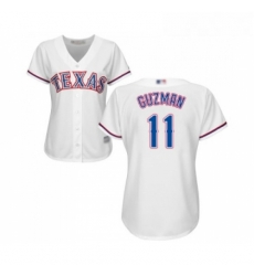 Womens Texas Rangers 11 Ronald Guzman Replica White Home Cool Base Baseball Jersey Womens Texas Rangers 11 Ronald Guzman Replica White Home Cool Base Baseball Jersey