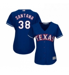 Womens Texas Rangers 38 Danny Santana Replica Royal Blue Alternate 2 Cool Base Baseball Jersey Womens Texas Rangers 38 Danny Santana Replica Royal Blue Alternate 2 Cool Base Baseball Jersey