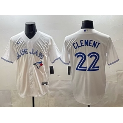 Men Toronto Blue Jays 22 Ernie Clement white 50th Anniversary Alternate Limited Jersey