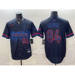 Men Toronto Blue Jays  84 Dylan Cease Navy 2024 City Connect Limited Stitched Baseball Jersey