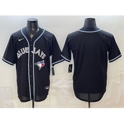 Men Toronto Blue Jays Blank 2026 Fashion Replica Black Out Stitched Baseball Jersey