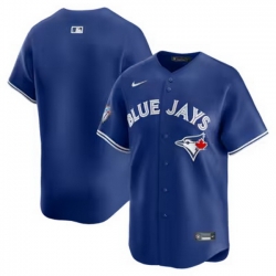 Men Toronto Blue Jays Blank Royal 50 Seasons Patch Stitched Baseball Jersey