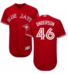 Mens Majestic Toronto Blue Jays 46 Brett Anderson Scarlet Flexbase Authentic Collection Alternate MLB Jersey Mens Majestic Toronto Blue Jays 46 Brett Anderson Scarlet Flexbase Authentic Collection Alternate MLB Jersey
