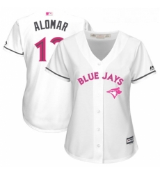 Womens Majestic Toronto Blue Jays 12 Roberto Alomar Authentic White Mothers Day Cool Base MLB Jersey Womens Majestic Toronto Blue Jays 12 Roberto Alomar Authentic White Mothers Day Cool Base MLB Jersey