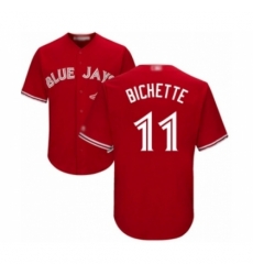 Youth Toronto Blue Jays #11 Bo Bichette Authentic Scarlet Alternate Baseball Player Jersey Youth Toronto Blue Jays #11 Bo Bichette Authentic Scarlet Alternate Baseball Player Jersey