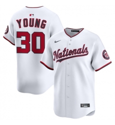 Men Washington Nationals 30 Jacob Young White 2025 Home Limited Stitched Baseball Jersey