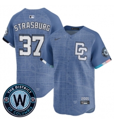 Men Washington Nationals 37 Stephen Strasburg Blue 2025 City Connect Limited Stitched Baseball Jersey Men Washington Nationals 37 Stephen Strasburg Blue 2025 City Connect Limited Stitched Baseball Jersey